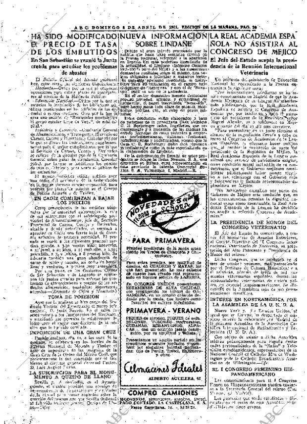 ABC MADRID 08-04-1951 página 20