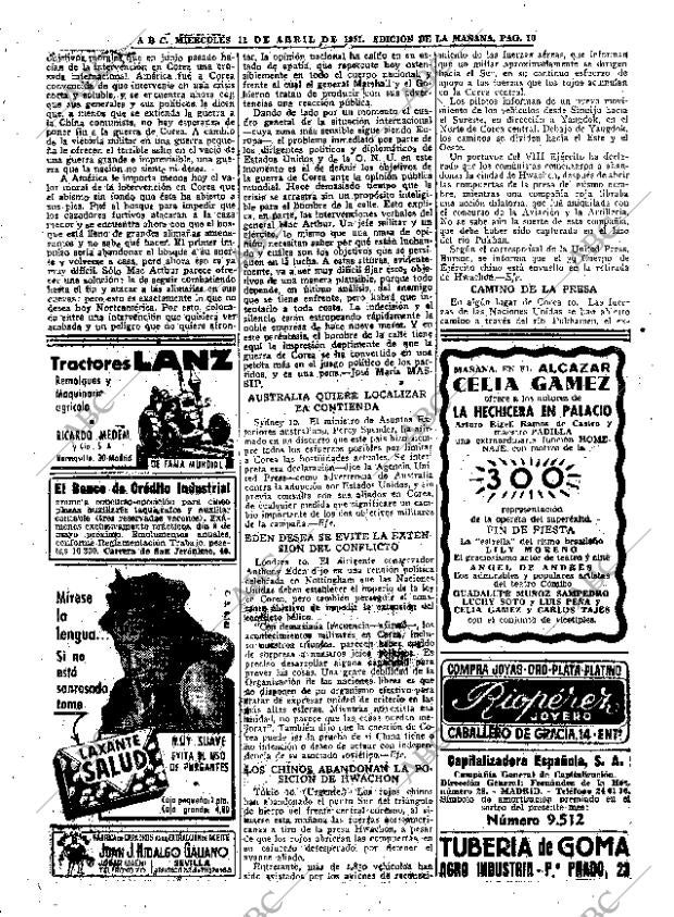 ABC MADRID 11-04-1951 página 10