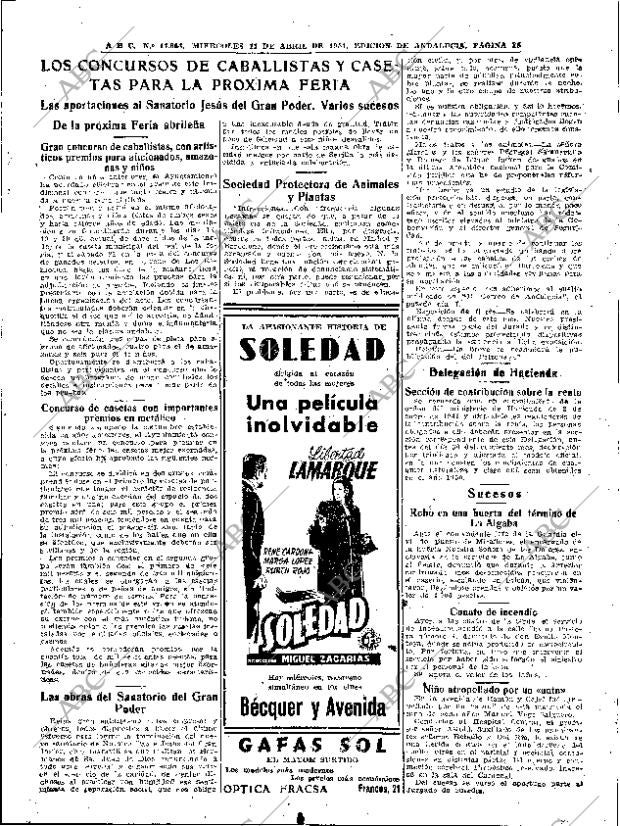 ABC SEVILLA 11-04-1951 página 15