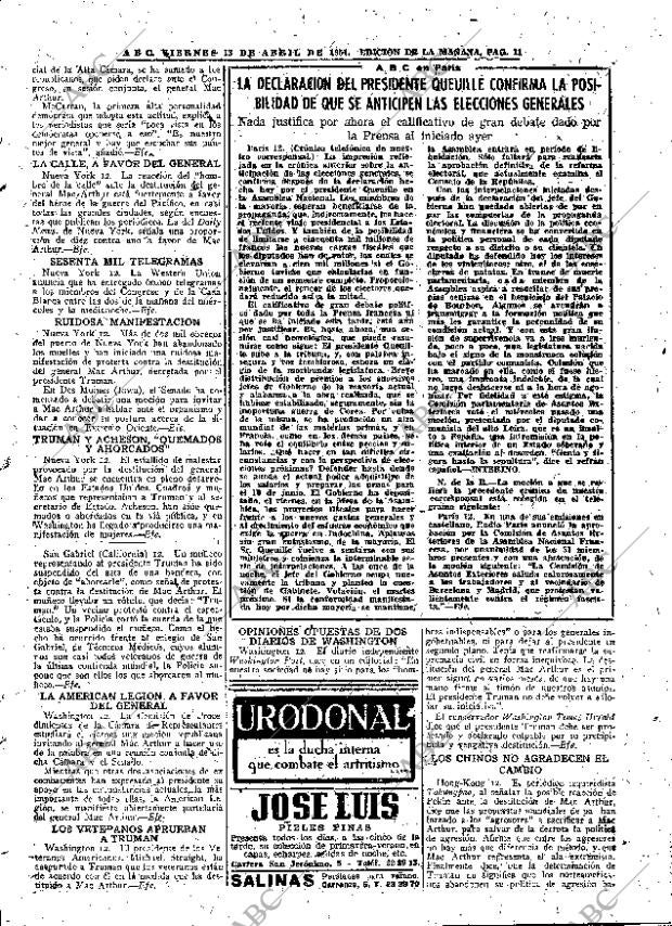 ABC MADRID 13-04-1951 página 11