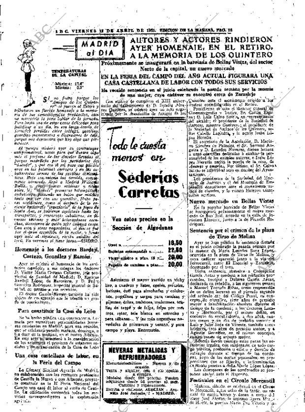 ABC MADRID 13-04-1951 página 15