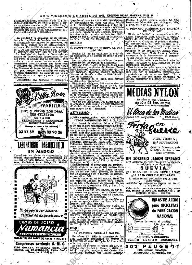 ABC MADRID 13-04-1951 página 18