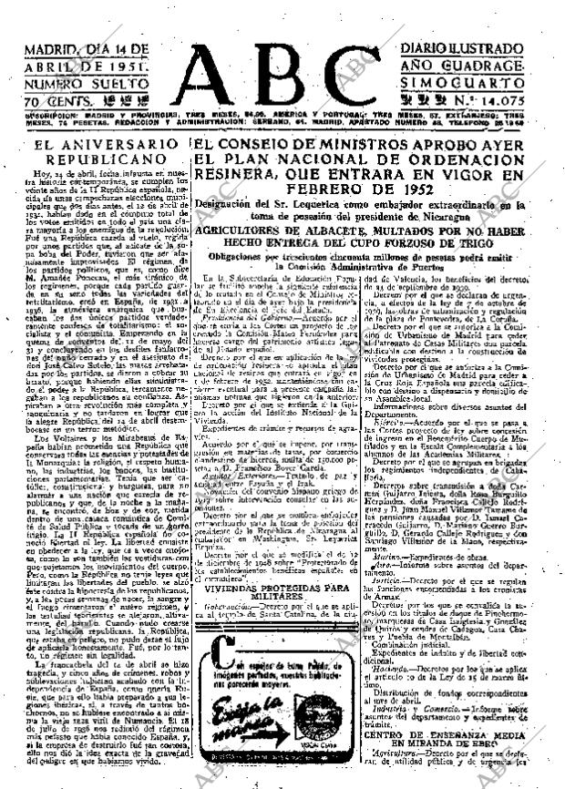 ABC MADRID 14-04-1951 página 15