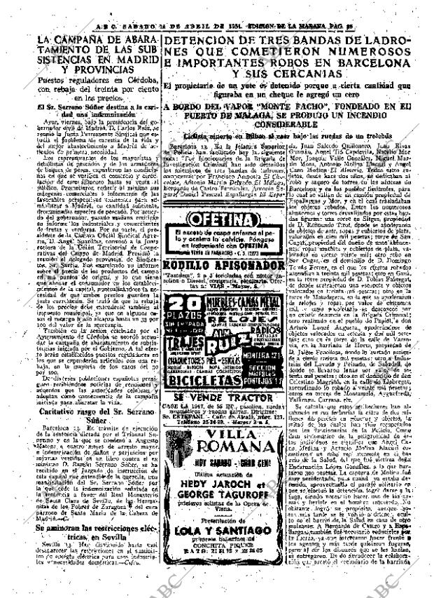 ABC MADRID 14-04-1951 página 25