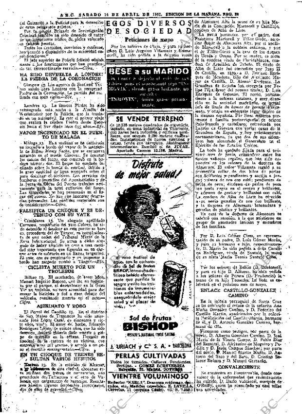 ABC MADRID 14-04-1951 página 26