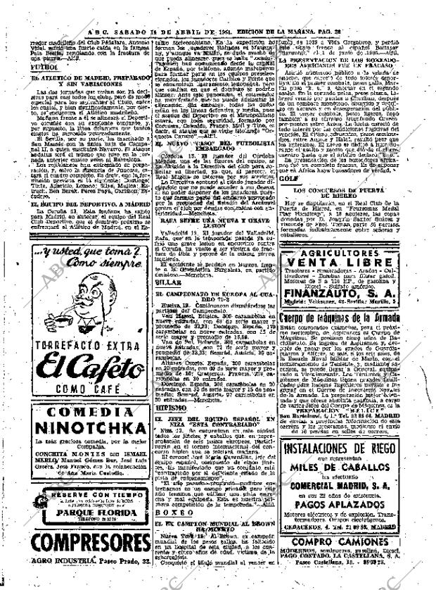 ABC MADRID 14-04-1951 página 28