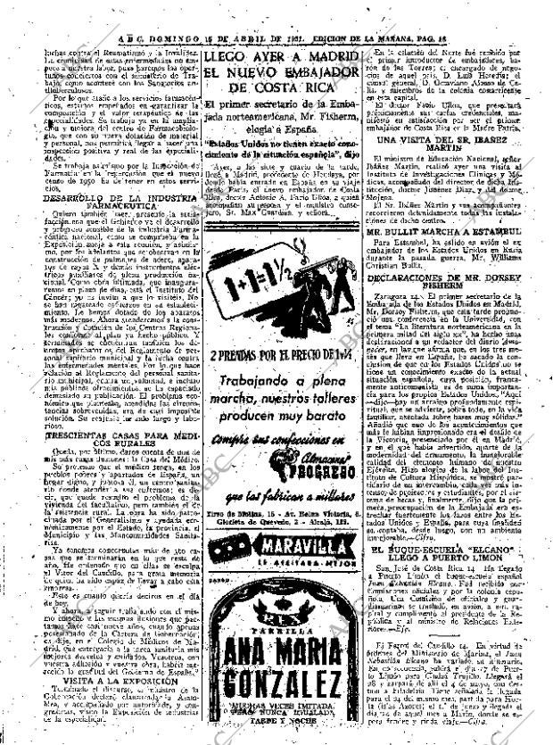 ABC MADRID 15-04-1951 página 18