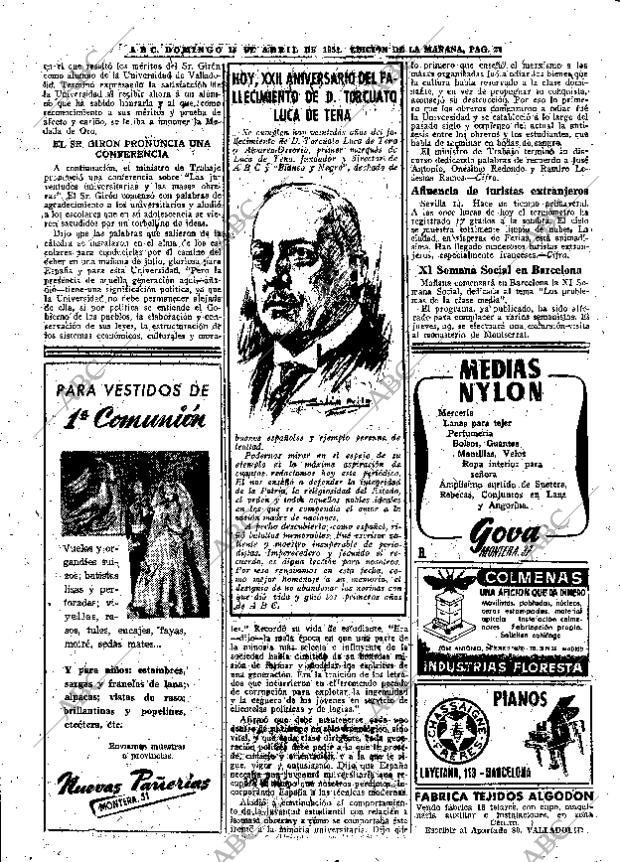 ABC MADRID 15-04-1951 página 22