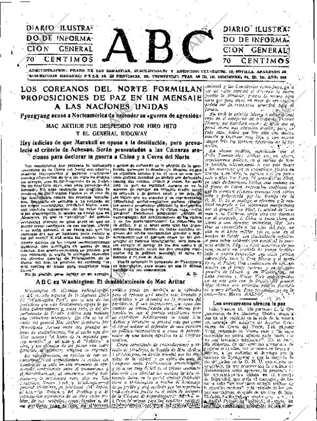 ABC SEVILLA 17-04-1951 página 1