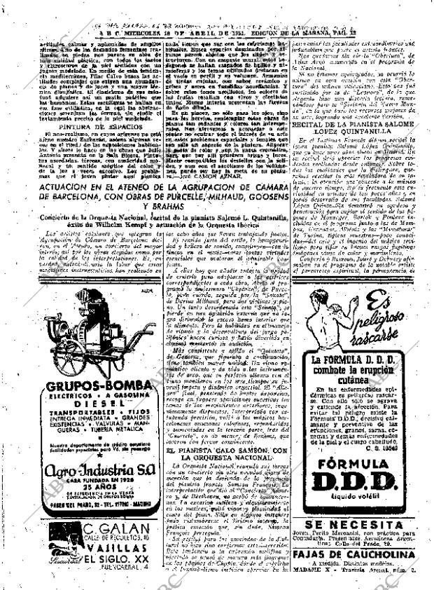 ABC MADRID 18-04-1951 página 12