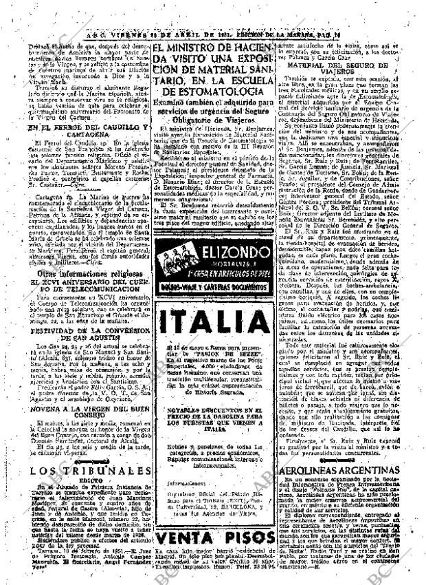 ABC MADRID 20-04-1951 página 16