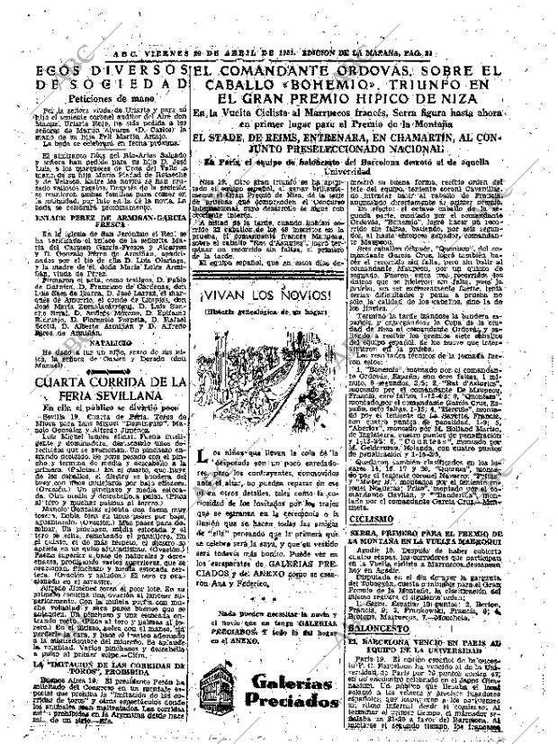 ABC MADRID 20-04-1951 página 21