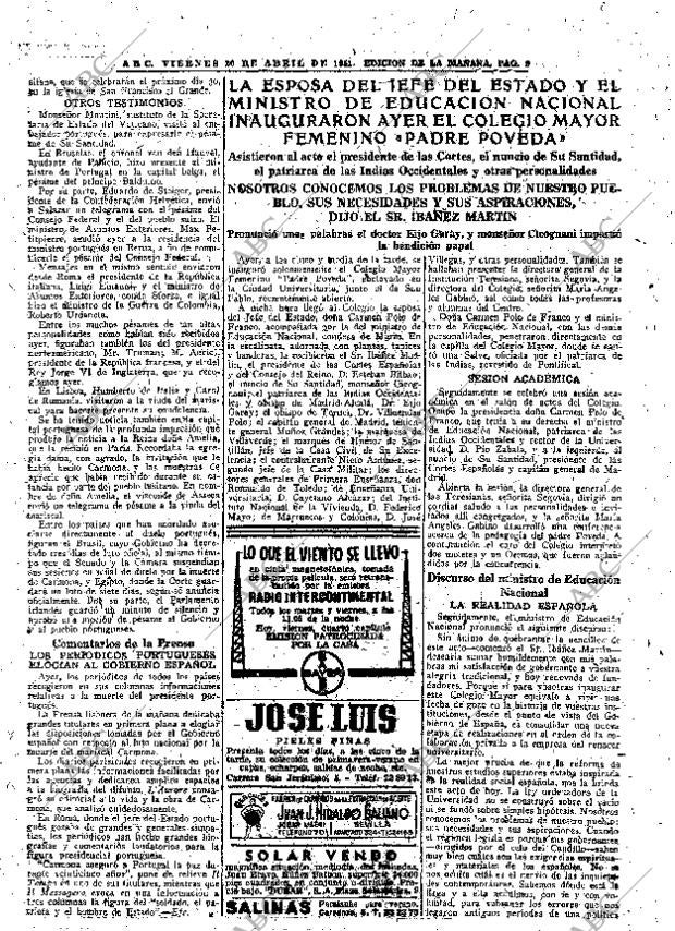 ABC MADRID 20-04-1951 página 9