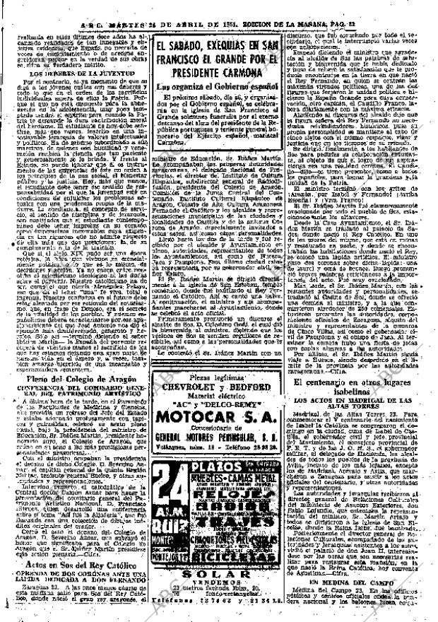 ABC MADRID 24-04-1951 página 21