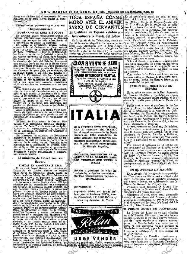 ABC MADRID 24-04-1951 página 22