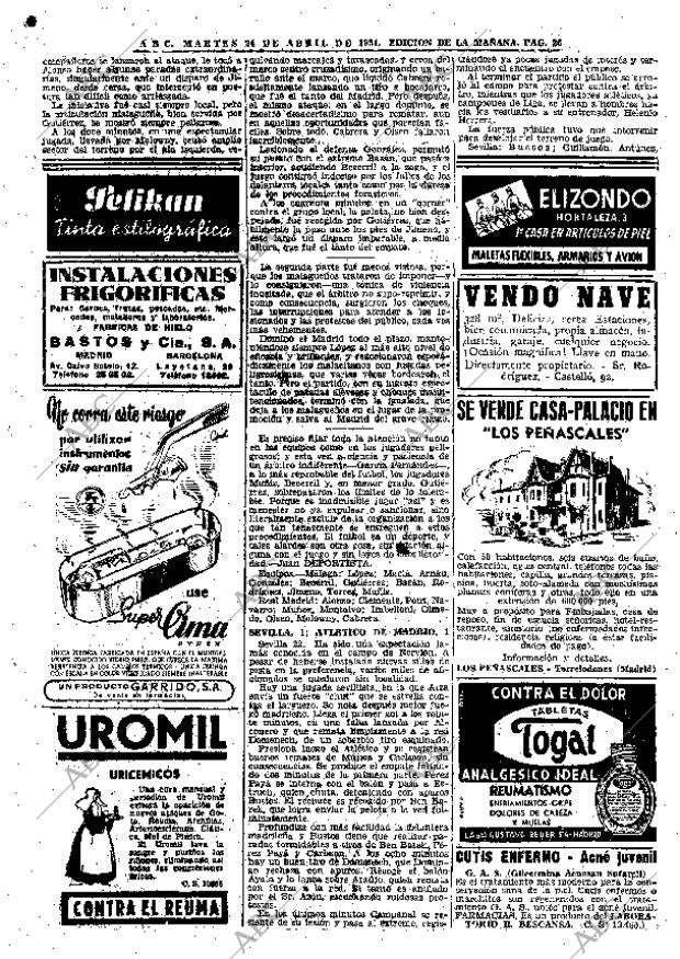 ABC MADRID 24-04-1951 página 26