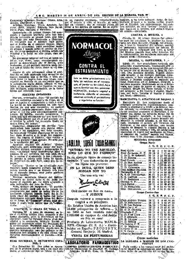 ABC MADRID 24-04-1951 página 27