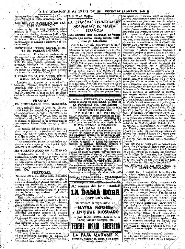 ABC MADRID 25-04-1951 página 10