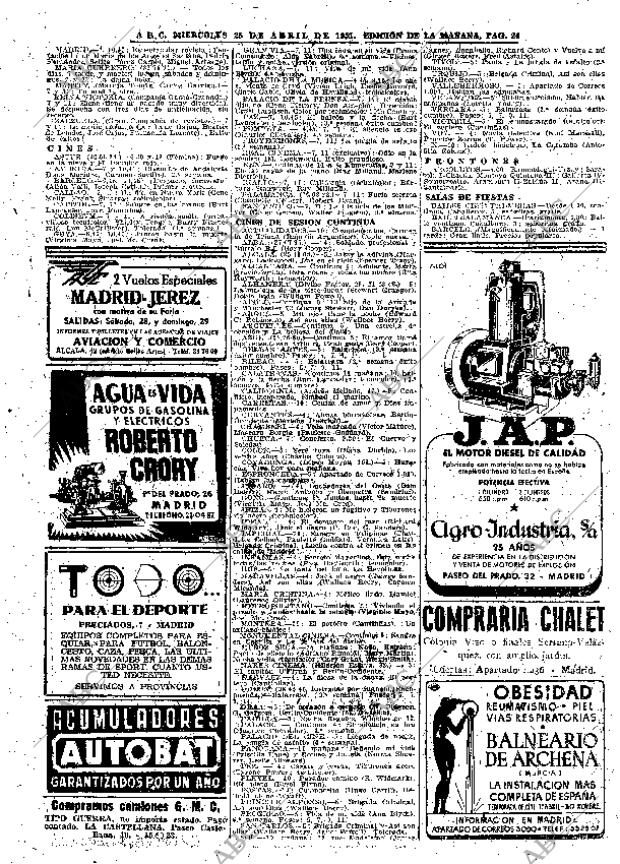 ABC MADRID 25-04-1951 página 24