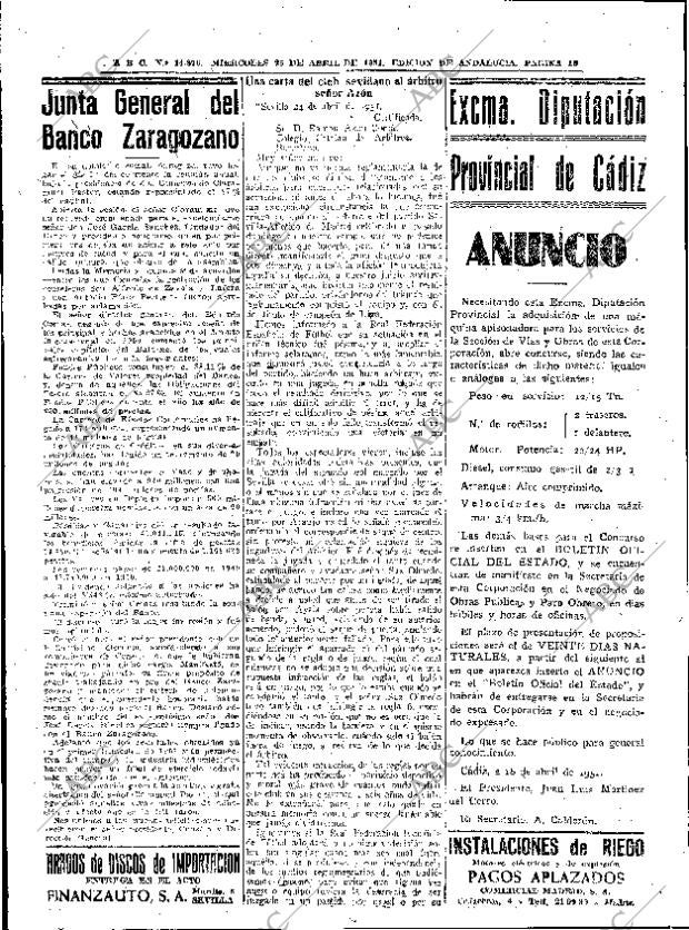 ABC SEVILLA 25-04-1951 página 18