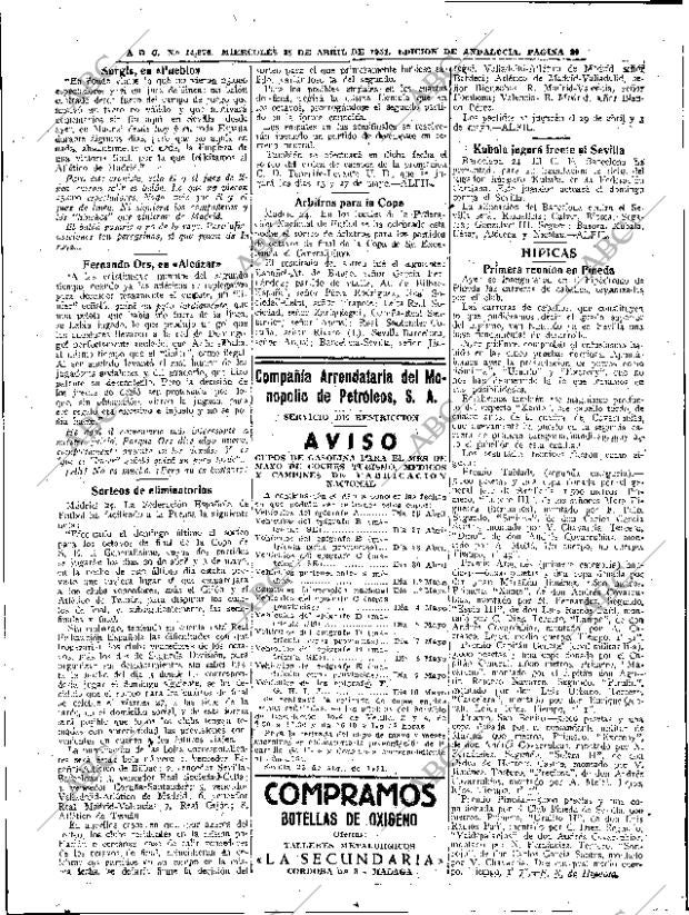 ABC SEVILLA 25-04-1951 página 20