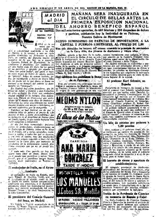 ABC MADRID 27-04-1951 página 13