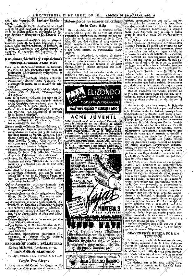 ABC MADRID 27-04-1951 página 14