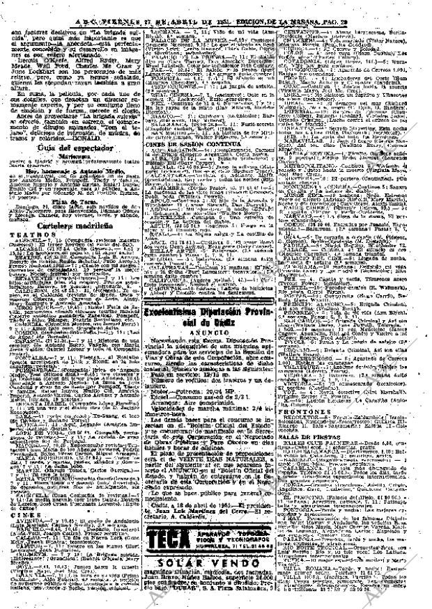 ABC MADRID 27-04-1951 página 20