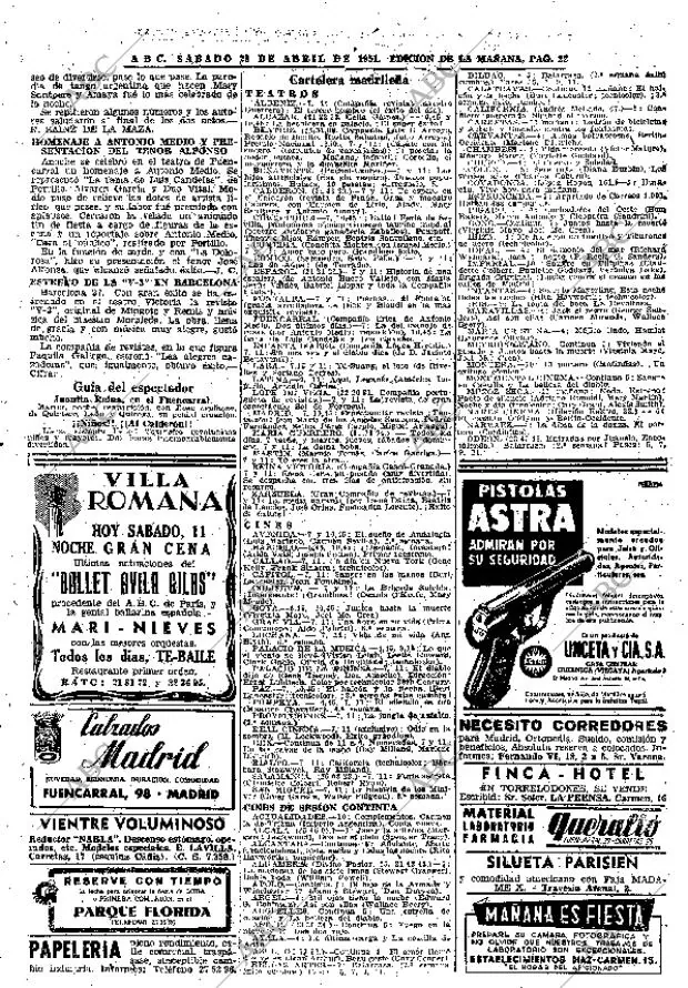 ABC MADRID 28-04-1951 página 22