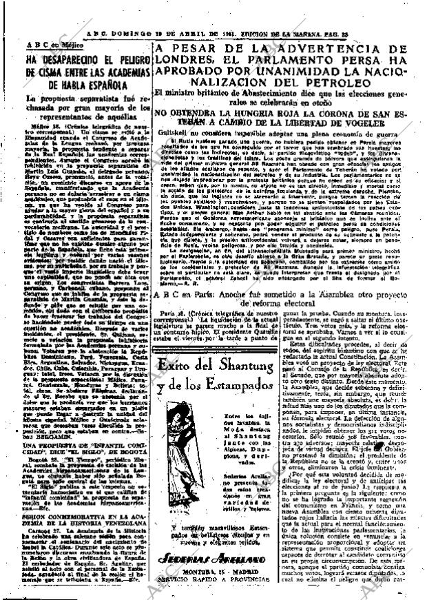 ABC MADRID 29-04-1951 página 25