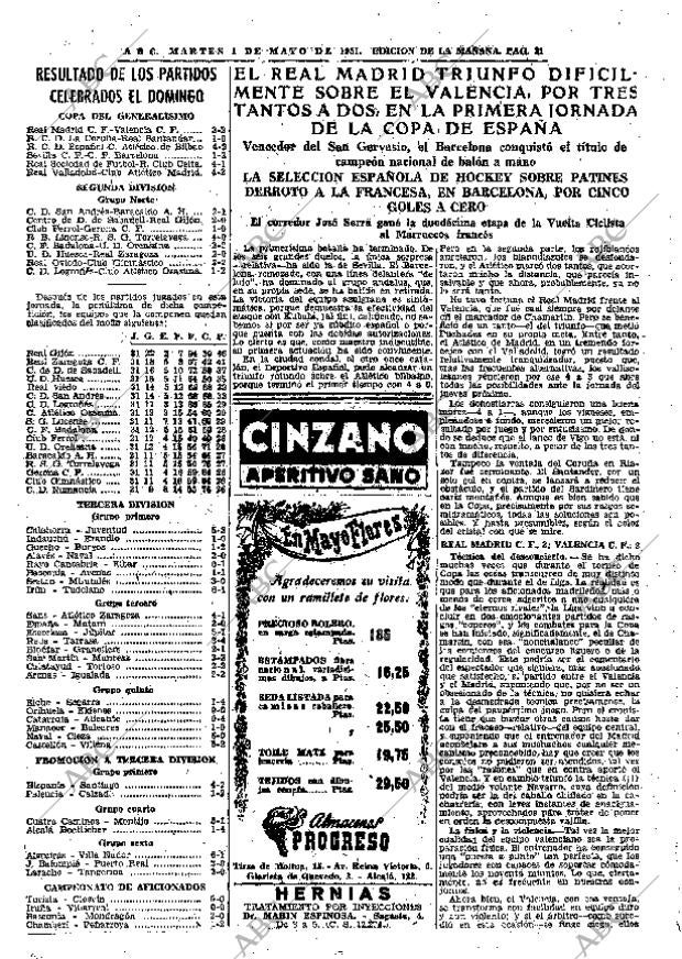 ABC MADRID 01-05-1951 página 31