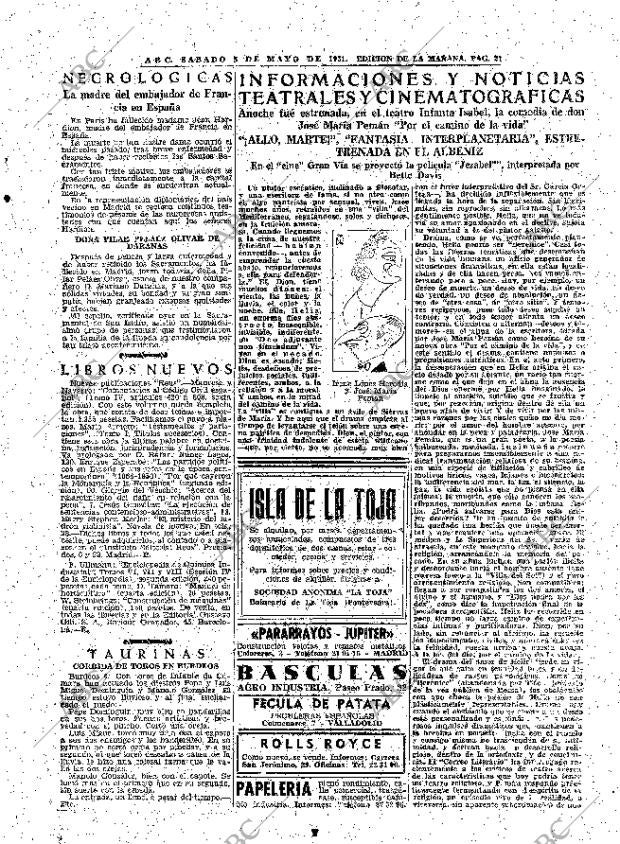 ABC MADRID 05-05-1951 página 21