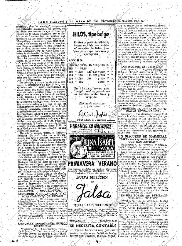 ABC MADRID 08-05-1951 página 16