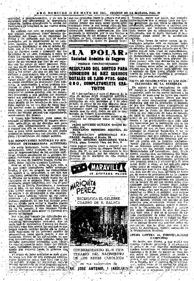 ABC MADRID 13-05-1951 página 20