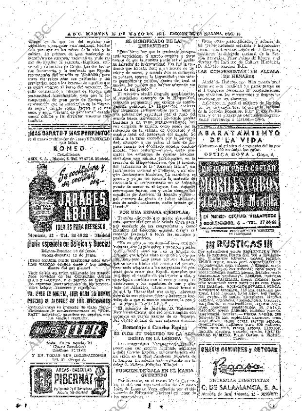 ABC MADRID 15-05-1951 página 16