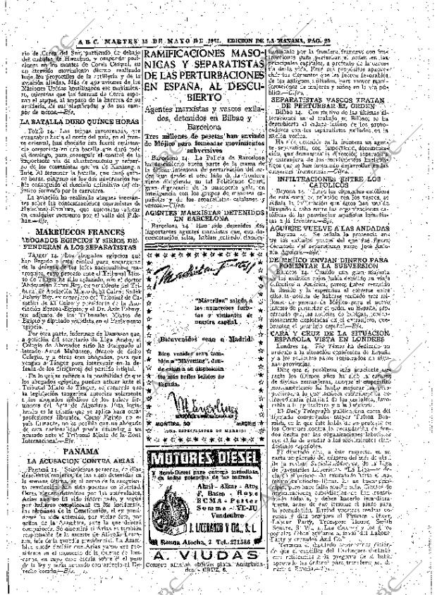 ABC MADRID 15-05-1951 página 20