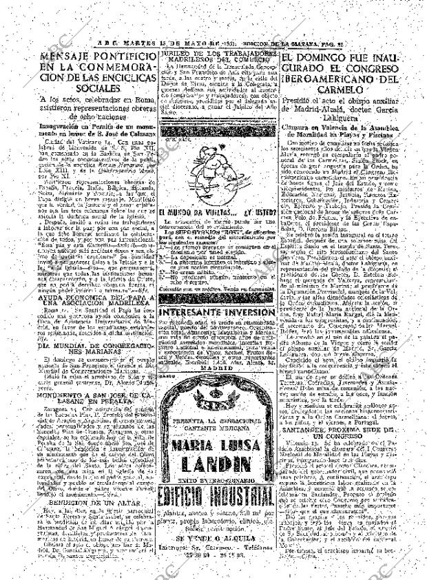 ABC MADRID 15-05-1951 página 22