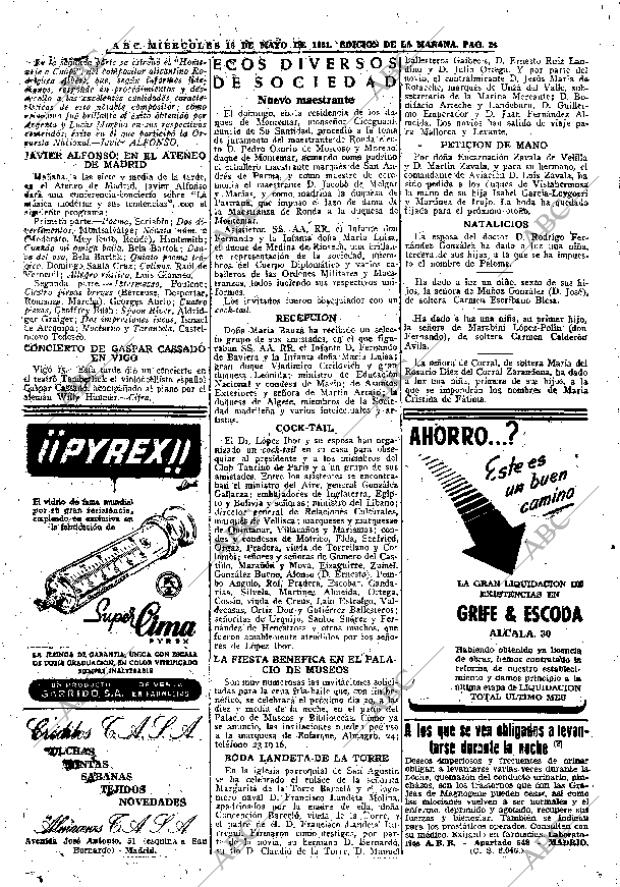 ABC MADRID 16-05-1951 página 24