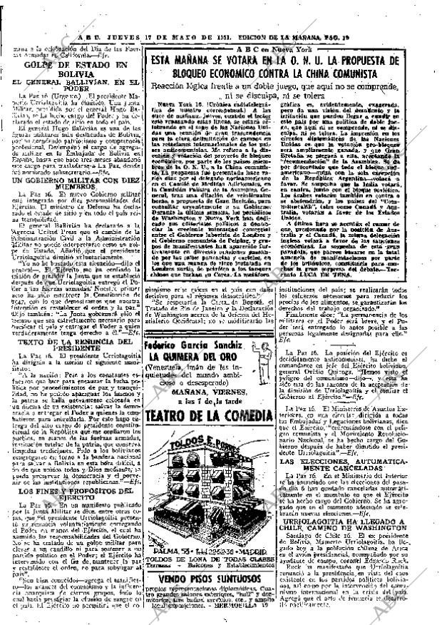 ABC MADRID 17-05-1951 página 19