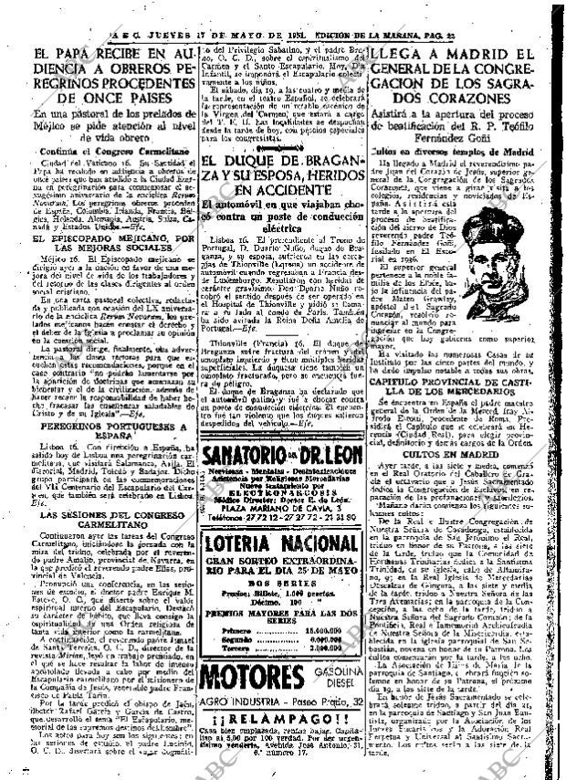 ABC MADRID 17-05-1951 página 22