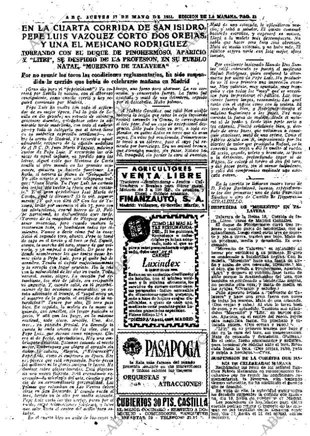 ABC MADRID 17-05-1951 página 31