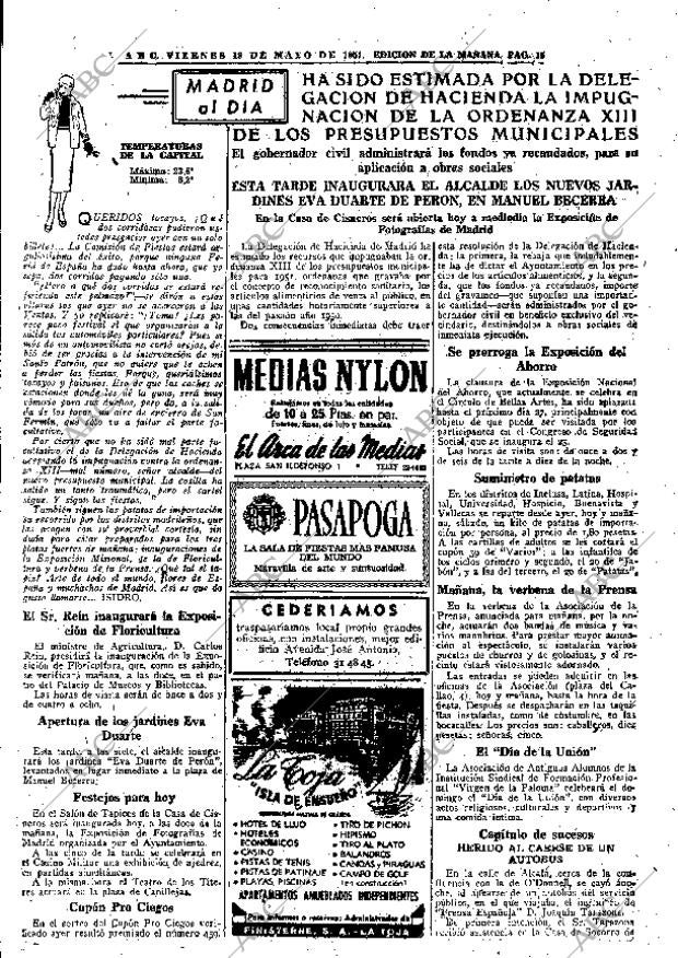 ABC MADRID 18-05-1951 página 15