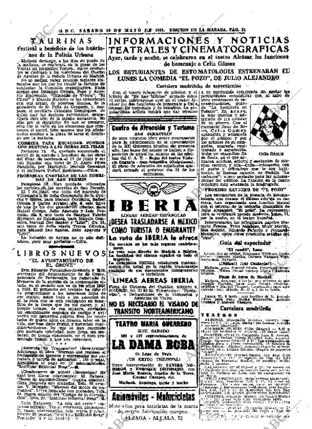 ABC MADRID 19-05-1951 página 31