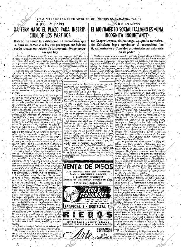 ABC MADRID 23-05-1951 página 11