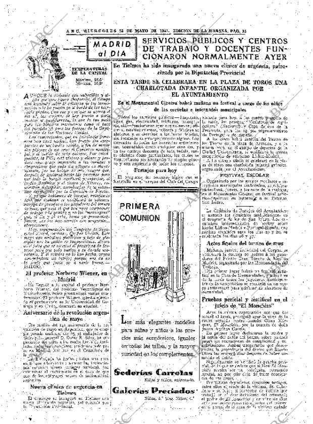 ABC MADRID 23-05-1951 página 15