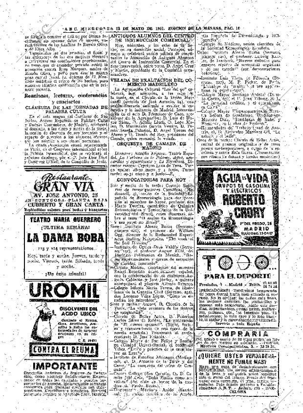 ABC MADRID 23-05-1951 página 16