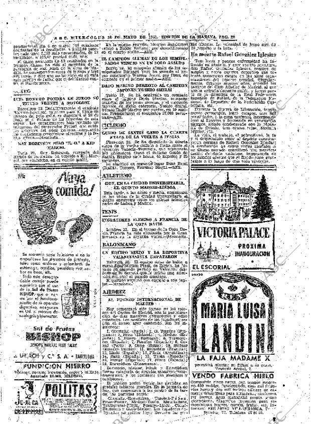 ABC MADRID 23-05-1951 página 20