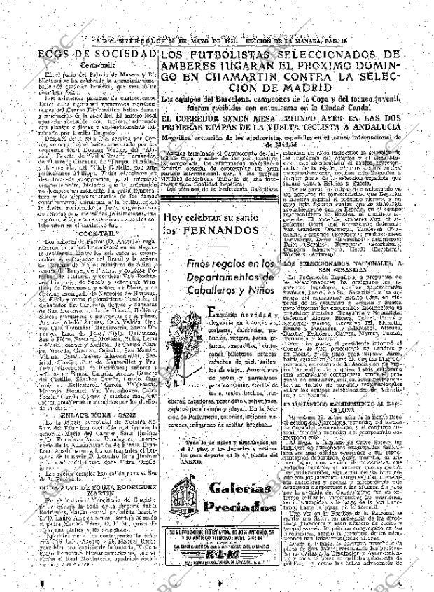 ABC MADRID 30-05-1951 página 19