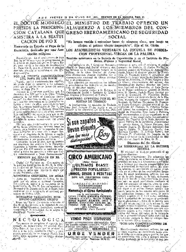 ABC MADRID 31-05-1951 página 11