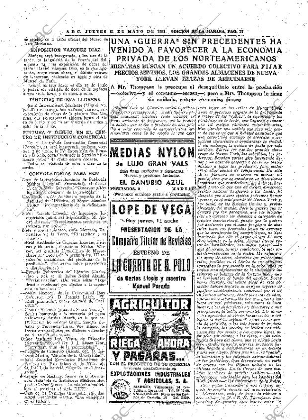 ABC MADRID 31-05-1951 página 17